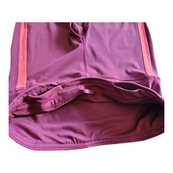 Lululemon Zip the Line Crop Deep Ruby Poppy Coral Breathable Mesh Leggings 6 - Picture 8 of 16